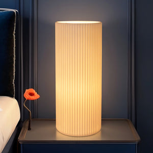 Lanterne Pleated Porcelain Table Lamp