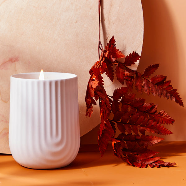 Load image into Gallery viewer, Arc Scented Porcelain Candle, Sweater Weather
